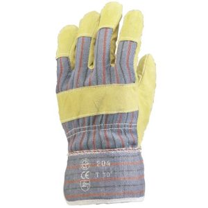 Guantes Docker de Cuero y Lona