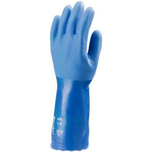 Guante Químico PVC Azul 35 cm Talla 10
